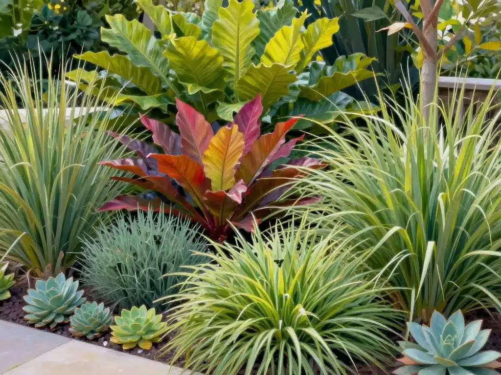 phormium associations décoratives jardin