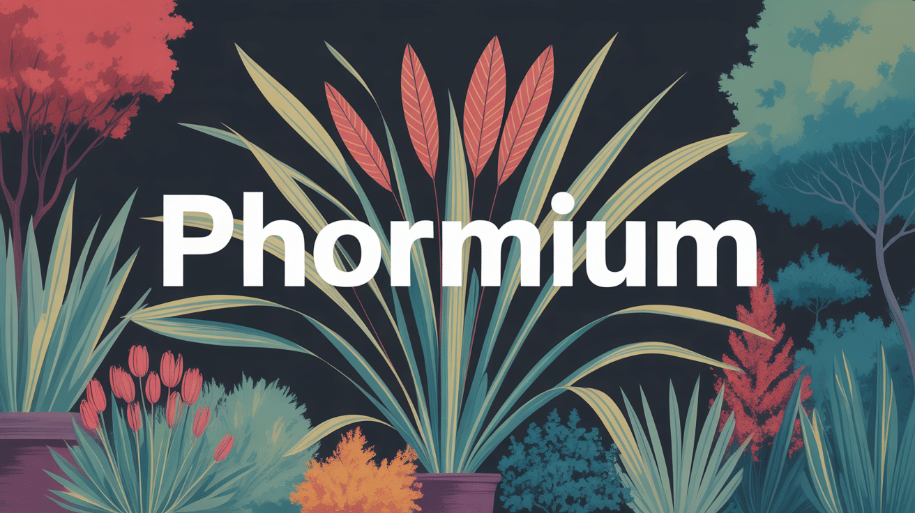 illustration phormium graphique jardin