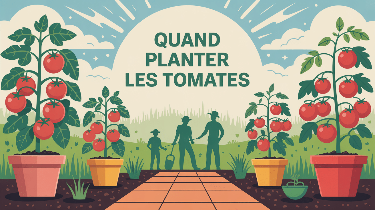 quand planter les tomates illustration potager printemps