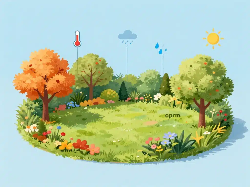 schéma conceptuel transition saisons quand semer gazon