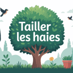 quand tailler les haies illustration vectorielle outils jardin