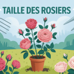 illustration quand tailler les rosiers dans le jardin toutes saisons