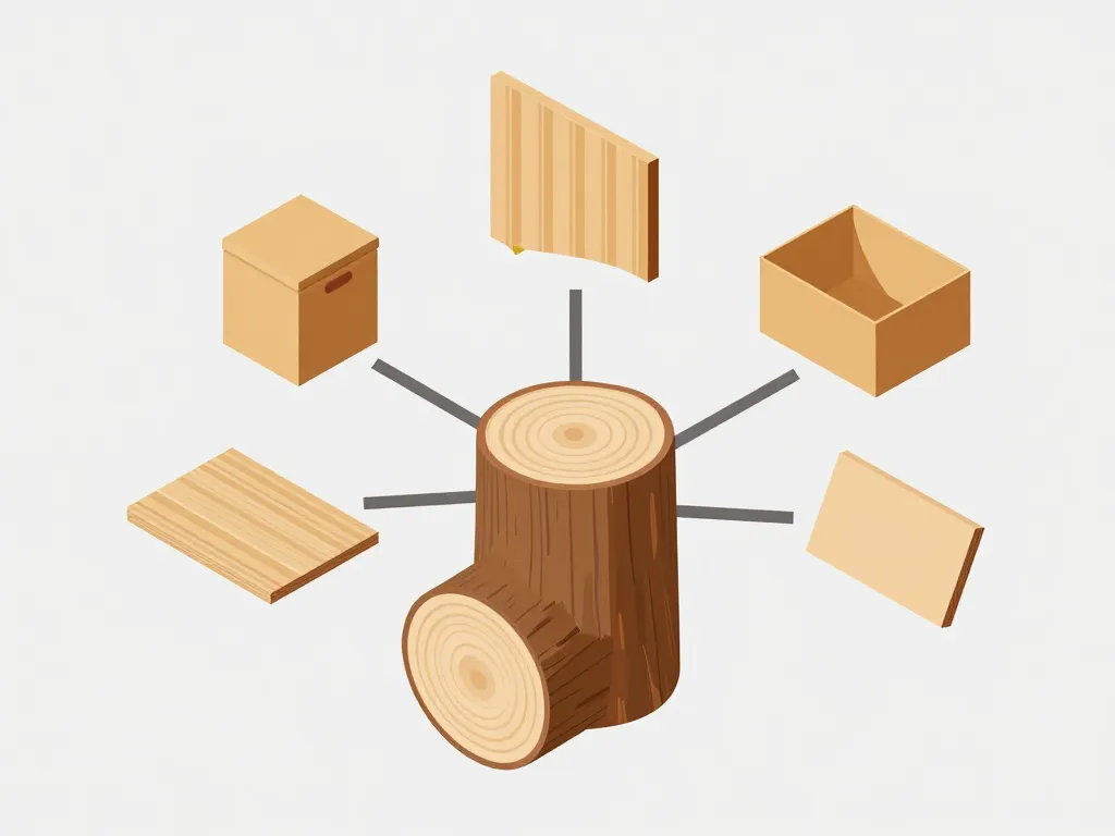 Usages du peuplier en panneaux mobilier et industrie