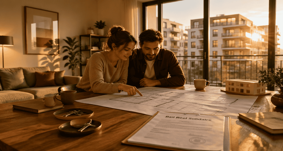 bail réel solidaire inconvénients couple plans appartement