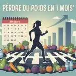 Perdre du poids en 1 mois, illustration nutrition et activité physique