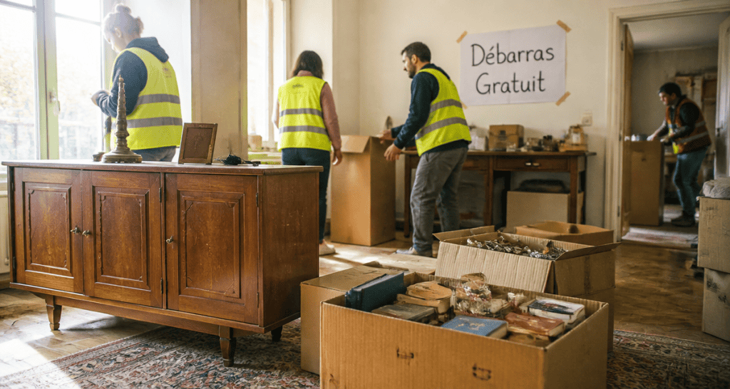 association qui vide les maisons gratuitement vide une maison