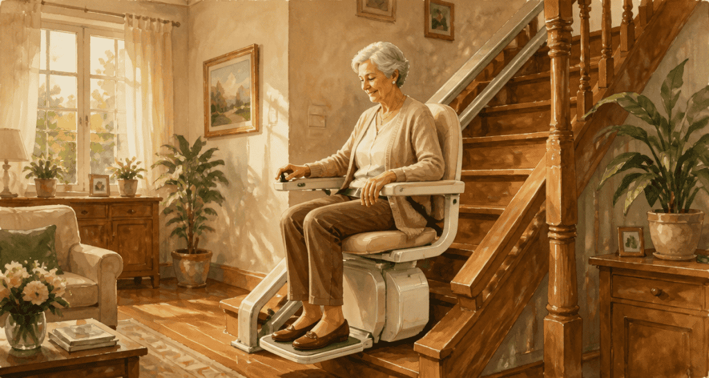 comparatif monte escalier moderne fauteuil salon