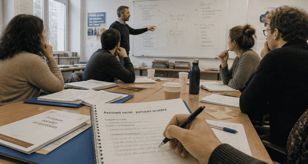 devenir assistant social en 1 an, formation accélérée