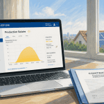 edf enr espace client sur ordinateur avec production solaire