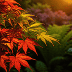erable feuillage rouge orange vert