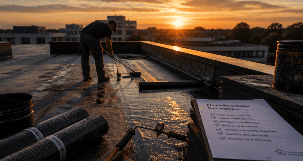 étanchéité des toitures toit-terrasse artisan