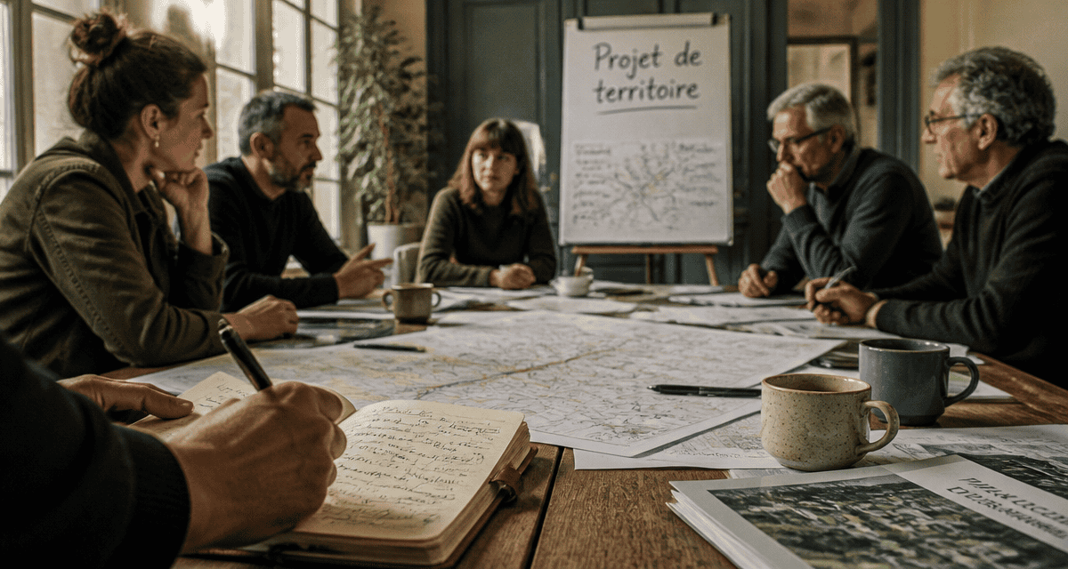 Réunion projet de territoire autour d'une table