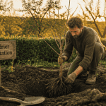 quand planter un arbre fruitier jeune pommier en plantation