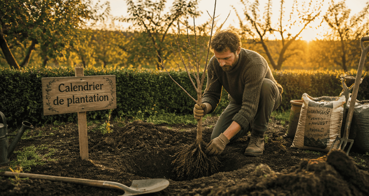 quand planter un arbre fruitier jeune pommier en plantation