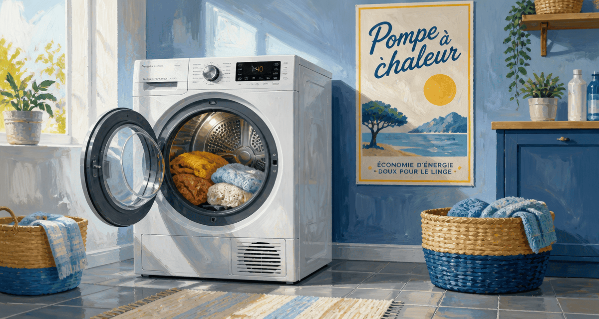 seche linge pompe a chaleur c'est quoi dans une buanderie