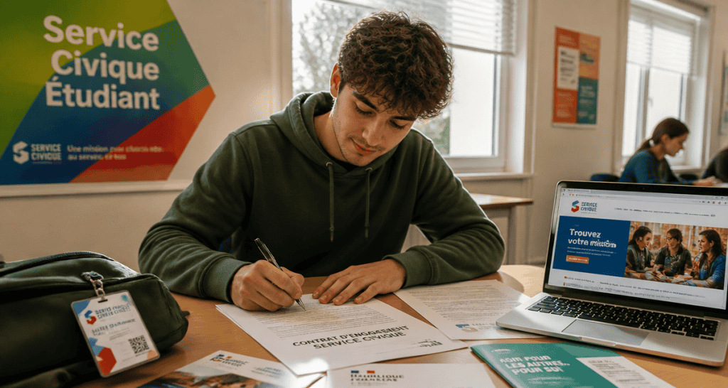 service civique pour etudiant signature contrat