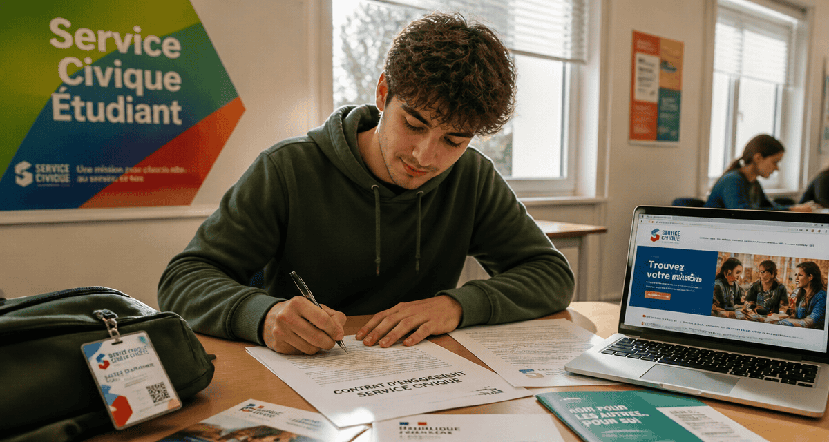 service civique pour etudiant signature contrat