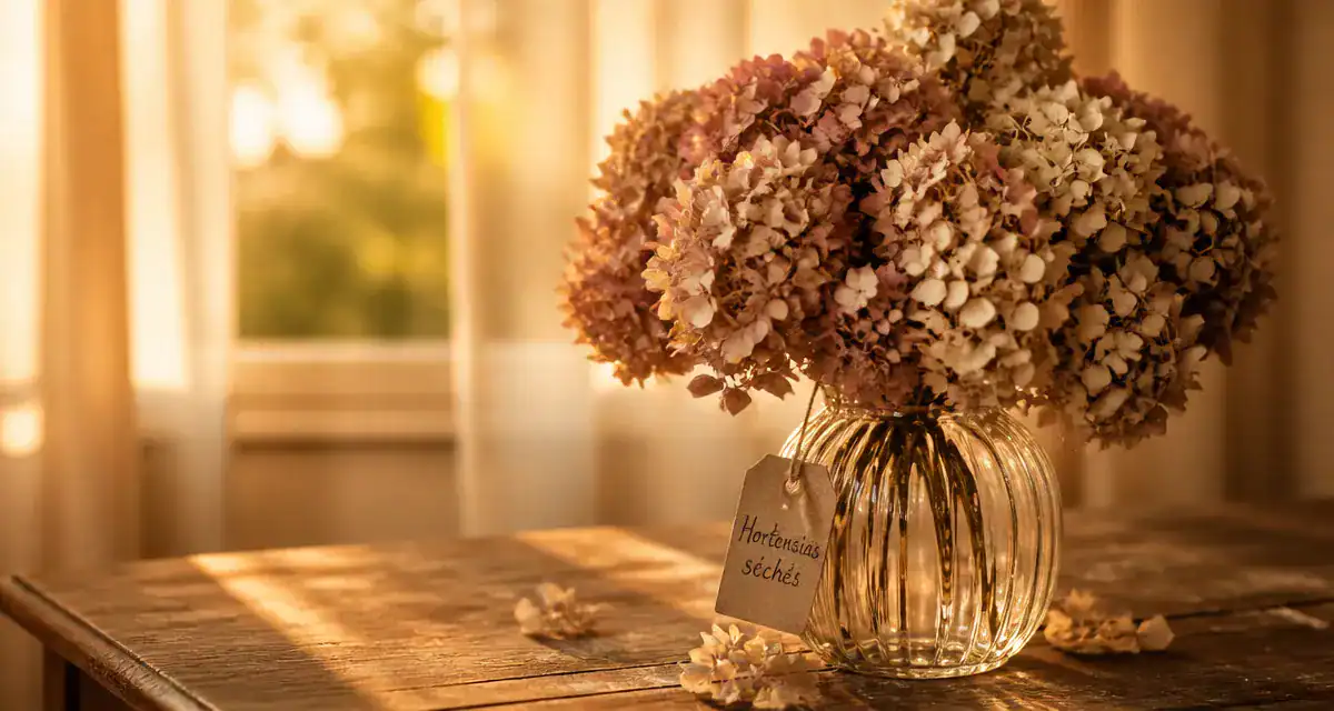 hortensia comment les faire secher en bouquet séché