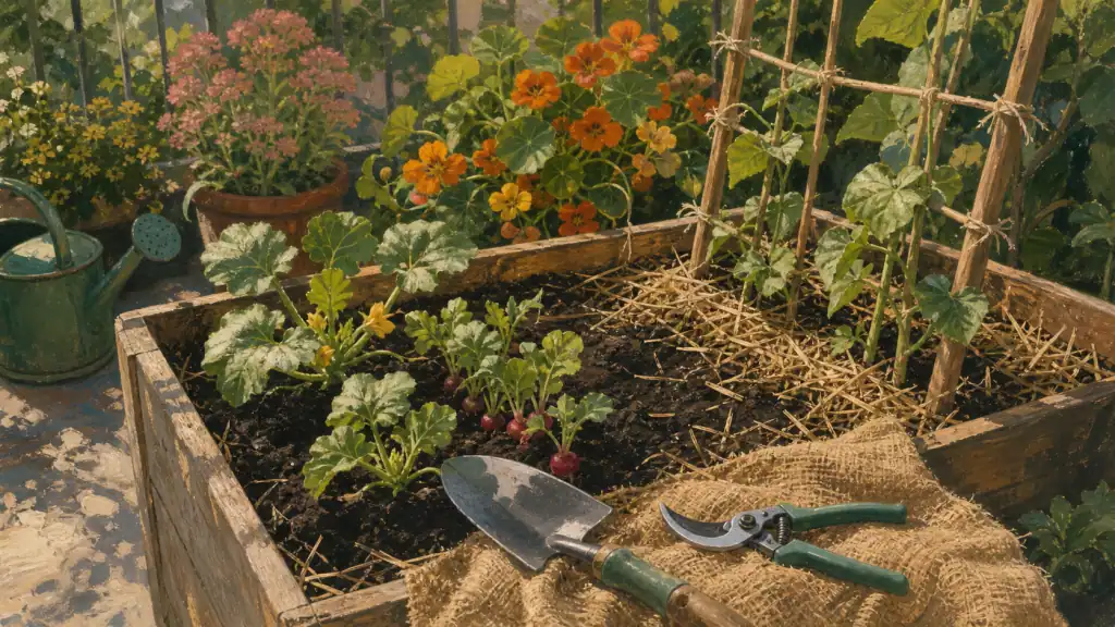 Jardinier facile : potager productif sur balcon en bac de culture