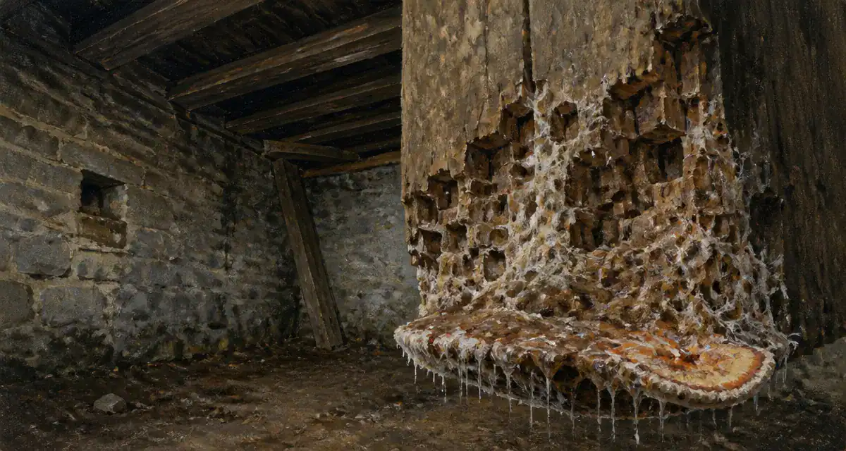 mérule loudéac sur poutre bois