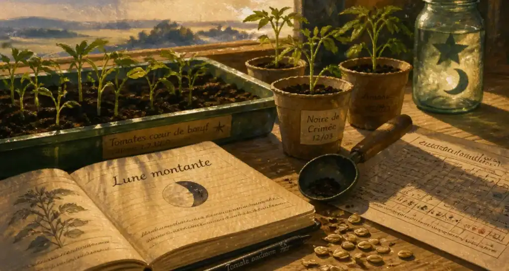 Quand semer les tomates avec la lune : semis de tomates vigoureux