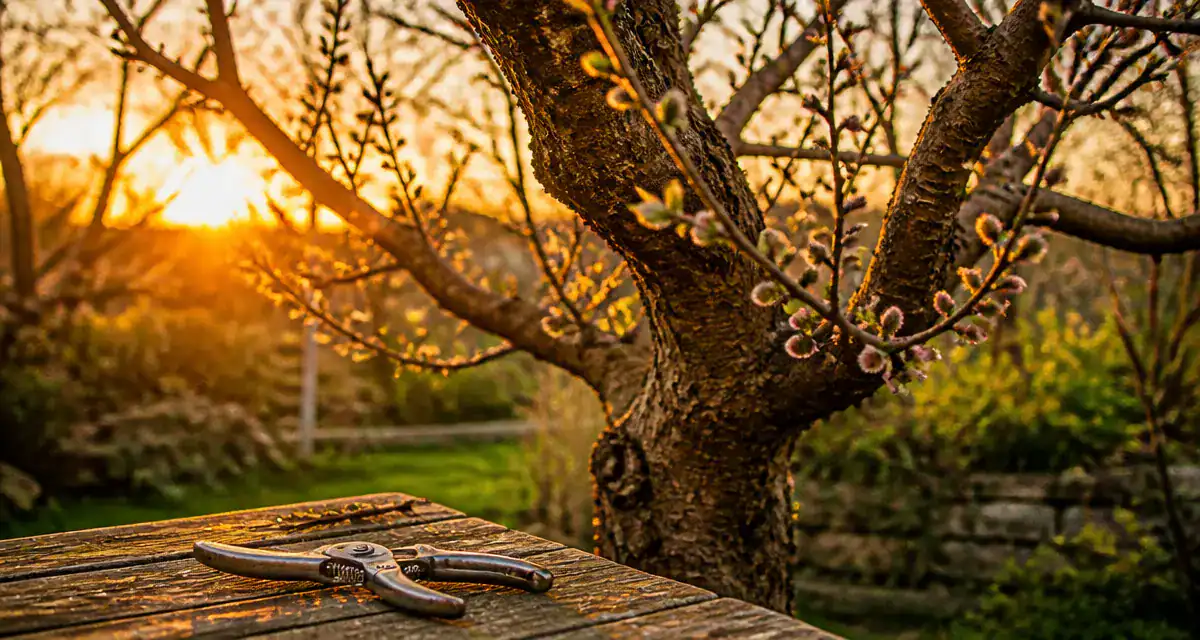 quand tailler un pecher sécateur branches