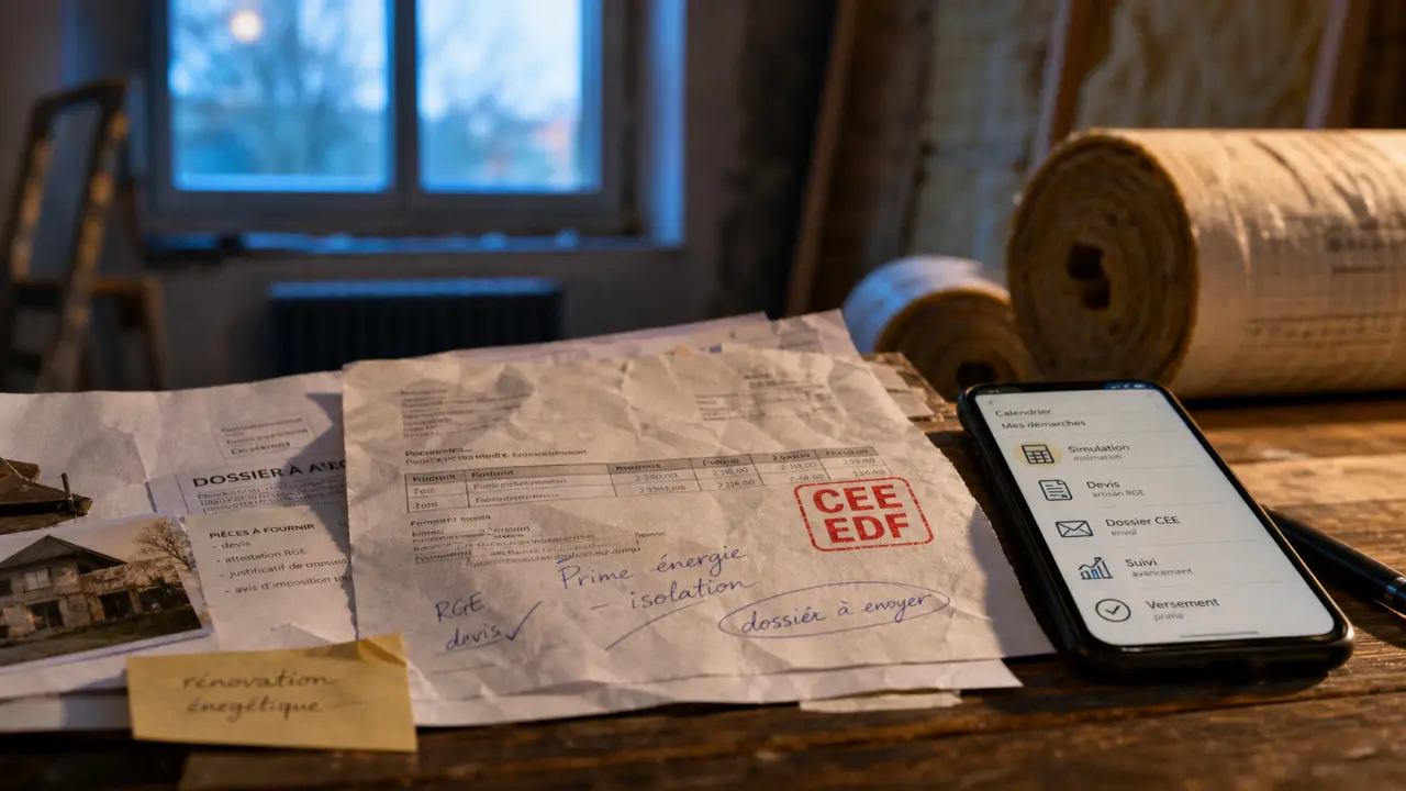 edf cee : prime énergie, 4 étapes pour demander et vérifier les travaux