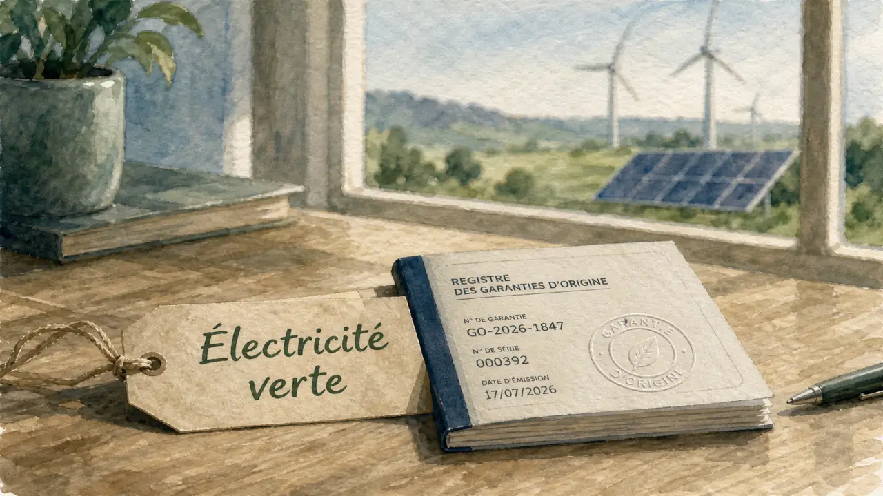 Énergie verte et garanties d’origine sur un registre