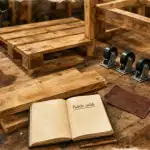 Fabriquer meuble palette : poncer et assembler une table en palettes