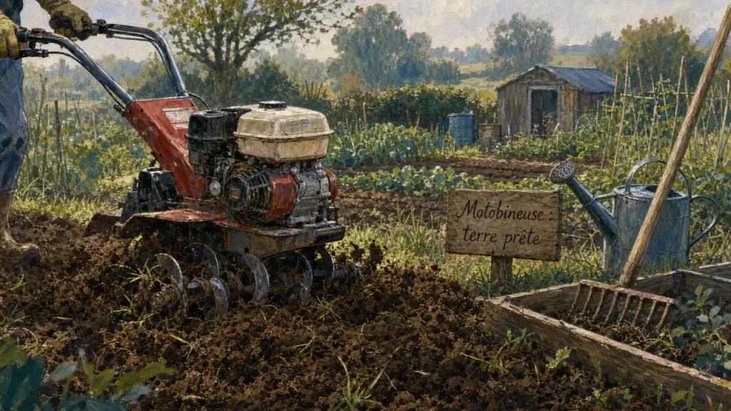 Motobineuse ou motoculteur : la bonne machine selon la profondeur, la surface et le sol