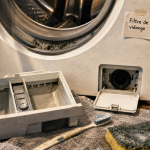 Nettoyer machine à laver : bac, joints et filtre de vidange sales