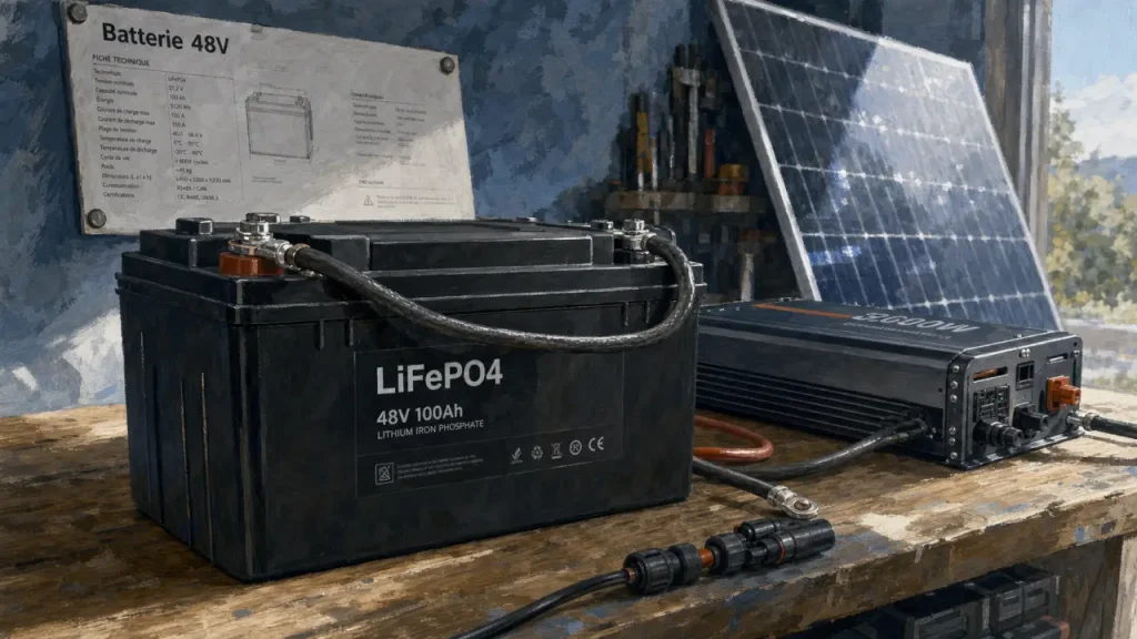 Quelle batterie pour panneau solaire 3000W ? 48V, kWh utiles et autonomie réelle