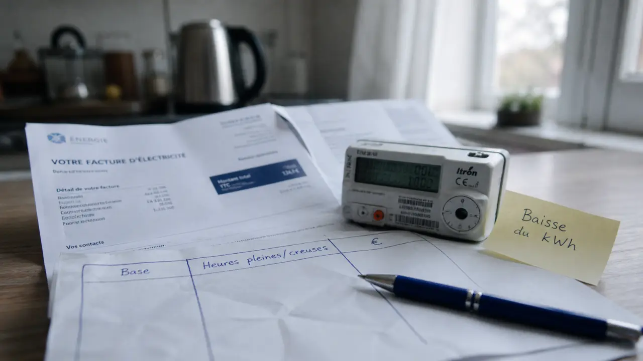 baisse electricite sur facture : heures pleines et creuses