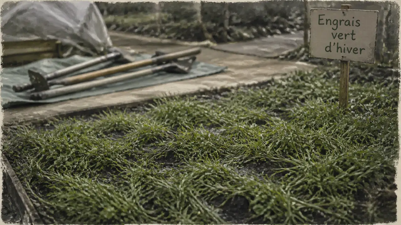 Engrais vert hiver : seigle et vesce en potager
