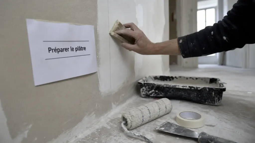 Peindre du plâtre sans cloques ni traces : séchage, sous-couche et erreurs à éviter