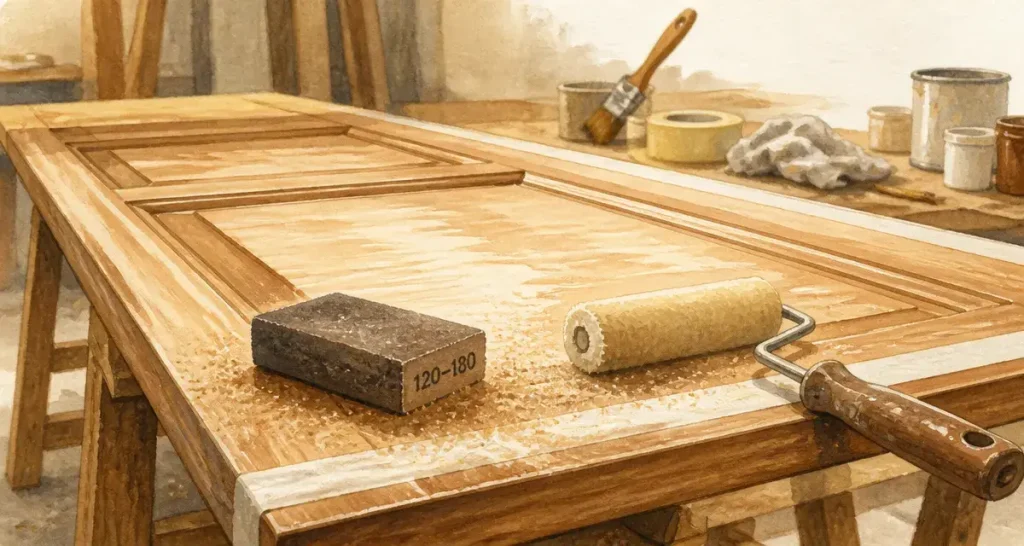 Peindre une porte en bois : la méthode pas à pas pour un résultat sans traces