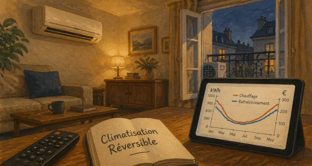 5000 W, 970 € par an : ce que consomme vraiment un climatiseur réversible