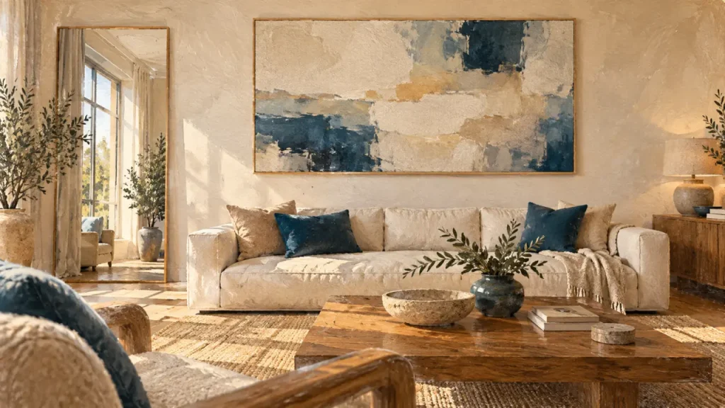 3 solutions pour décorer un grand mur de salon sans créer de désordre