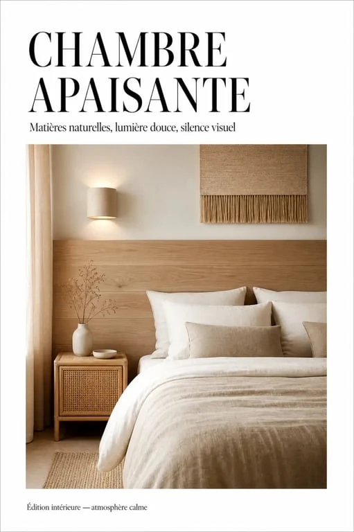 Décorer un mur blanc dans une chambre avec des textures naturelles et une lumière douce