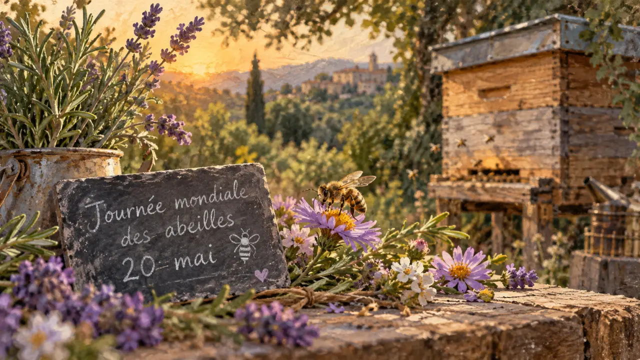 Journée mondiale des abeilles 2025 : 20 mai, abeille sur fleurs