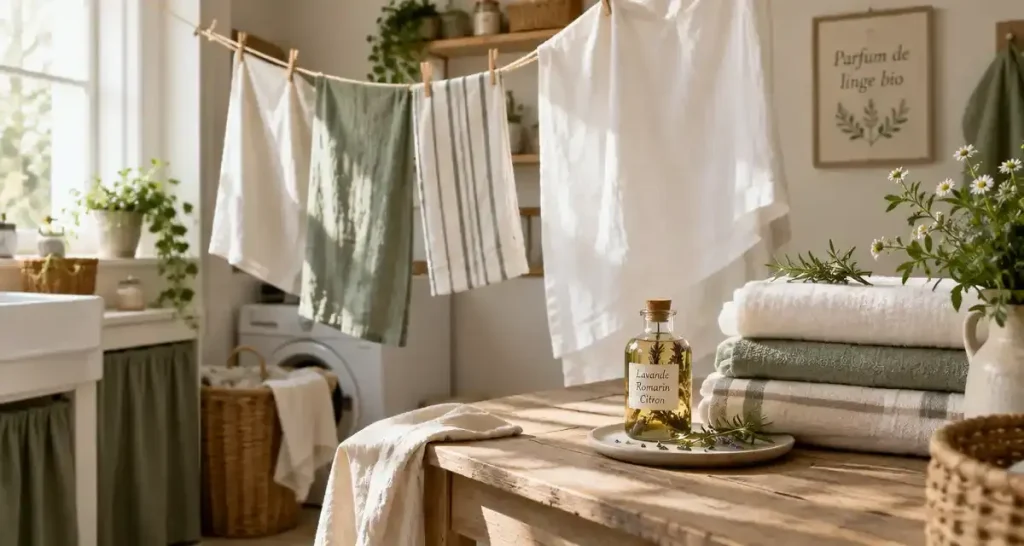 Parfum de linge bio : une alternative écologique pour un linge qui sent bon