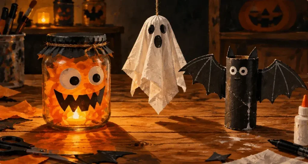 5 bricolages Halloween faciles avec des objets du quotidien, sans gros budget