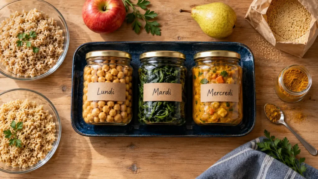 Menu de semaine équilibré : 7 jours de repas sans cuisiner chaque soir